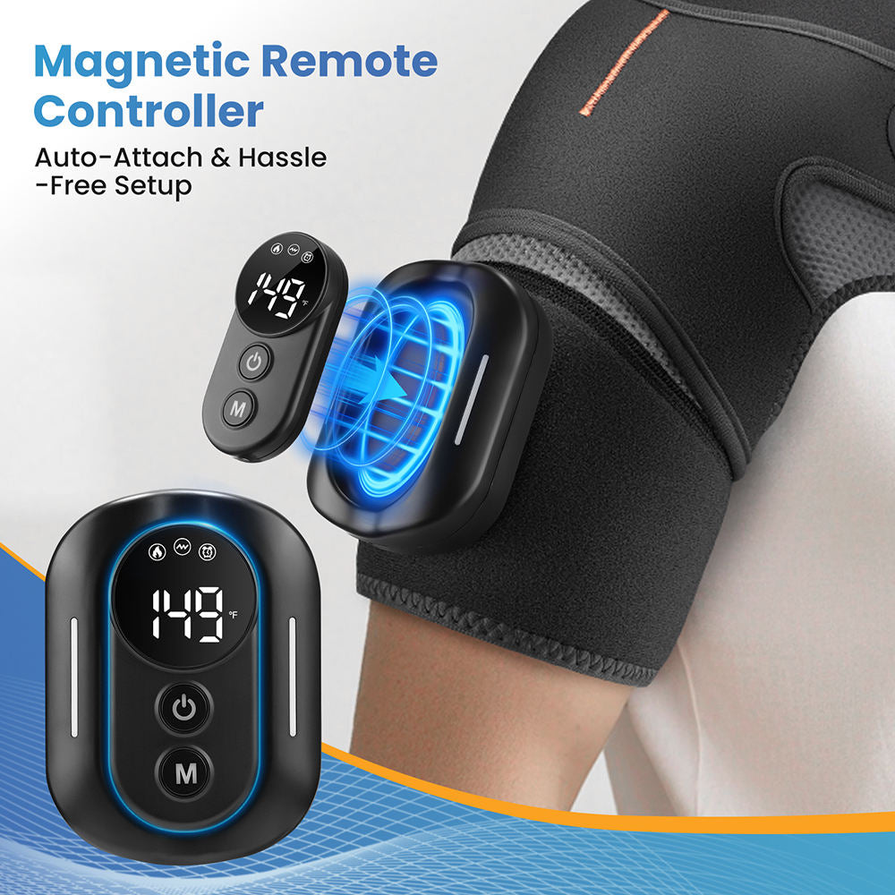 ShoulderEase Flex - Heat and Vibration Magnetic Controlled Shoulder Massager