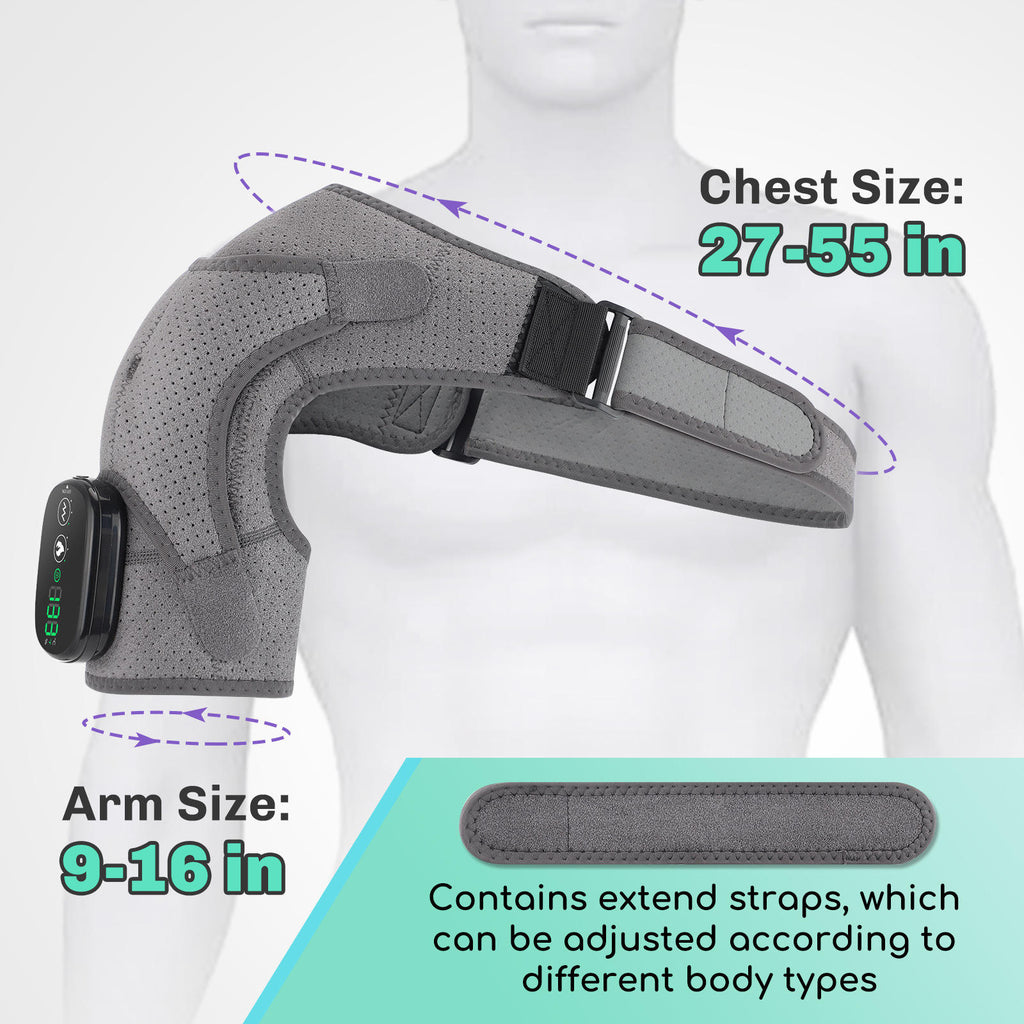 ShoulderEase Flex - Heat and Vibration Magnetic Controlled Shoulder Massager